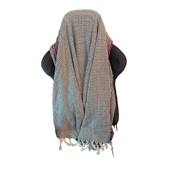ODDBIRD Co. Ethically Made Woven Throw Blanket (Black/W